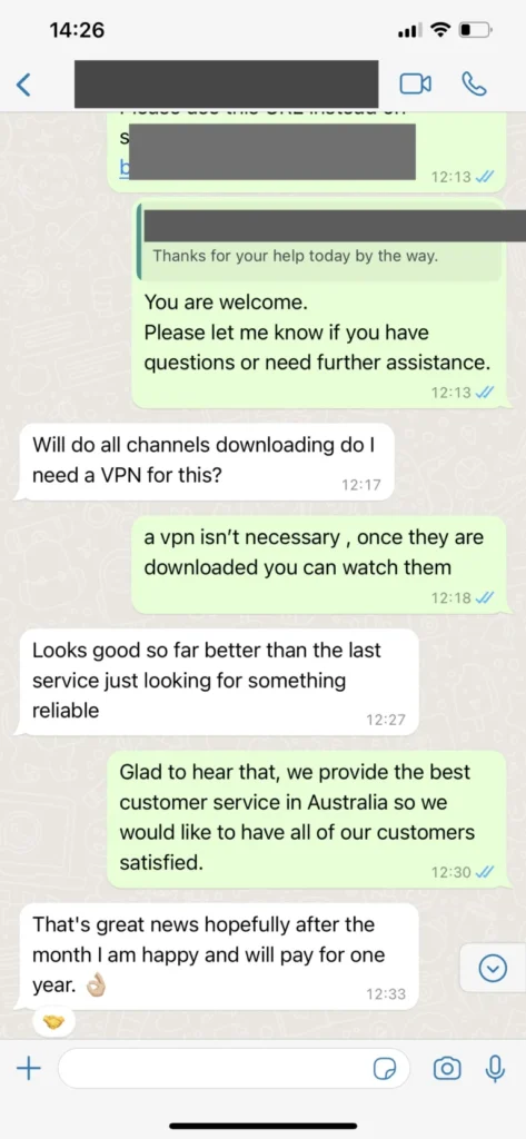 Une assistance à portée de message 3 sur Orca Pro Max